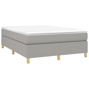 Boxspringbettgestell Hellgrau 140x200 cm Stoff