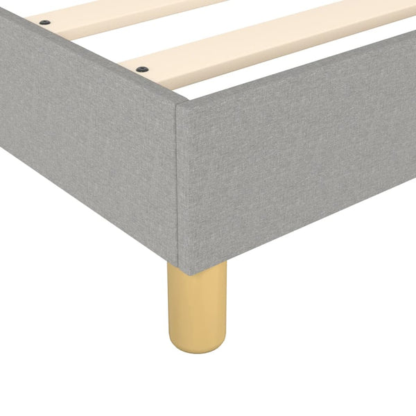 Boxspringbettgestell Hellgrau 140x200 cm Stoff