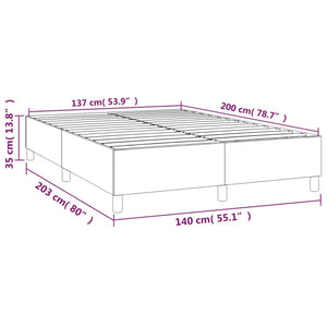 Boxspringbettgestell Hellgrau 140x200 cm Stoff