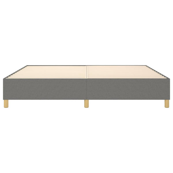 Boxspringbettgestell Dunkelgrau 140x200 cm Stoff