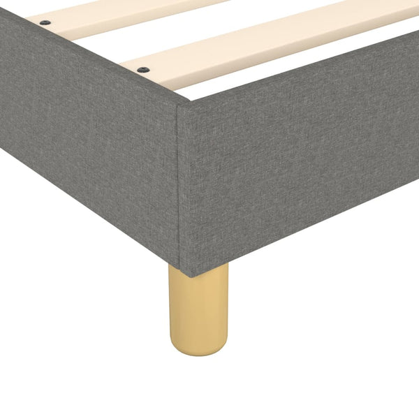 Boxspringbettgestell Dunkelgrau 140x200 cm Stoff