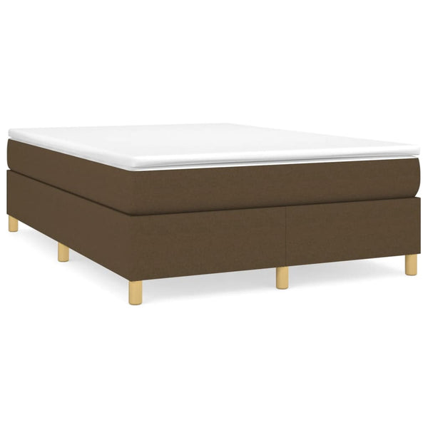Boxspringbettgestell Dunkelbraun 140x200 cm Stoff