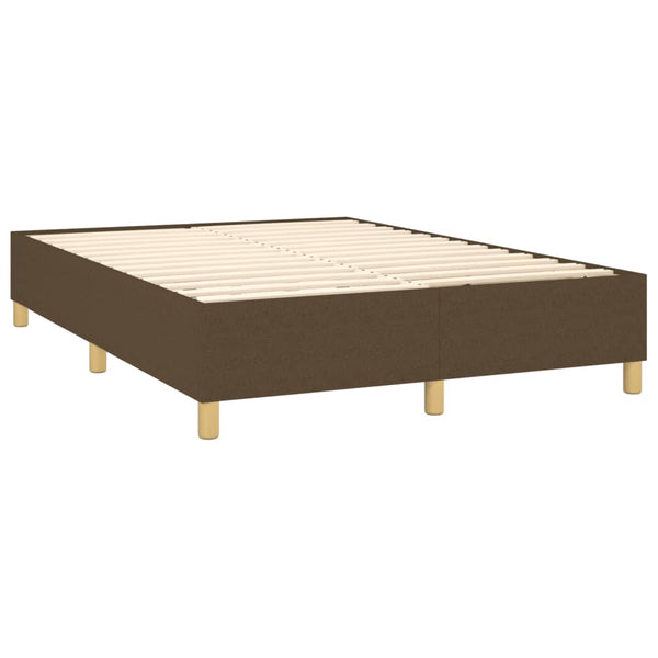 Boxspringbettgestell Dunkelbraun 140x200 cm Stoff