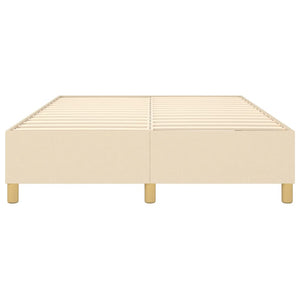 Boxspringbettgestell Creme 140x200 cm Stoff