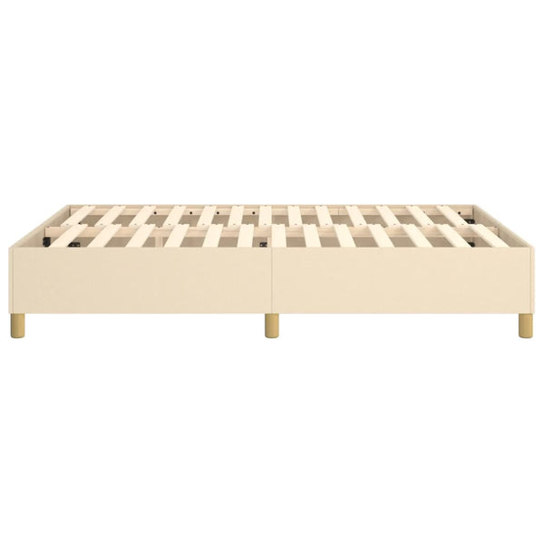 Boxspringbettgestell Creme 140x200 cm Stoff