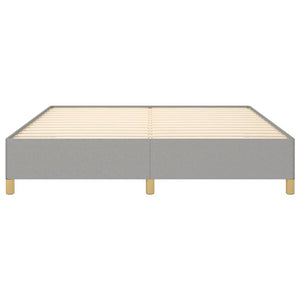 Boxspringbettgestell Hellgrau 160x200 cm Stoff