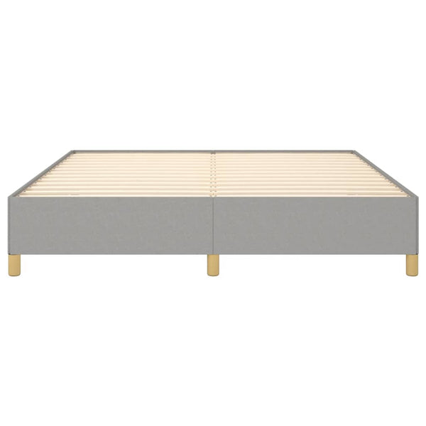 Boxspringbettgestell Hellgrau 160x200 cm Stoff