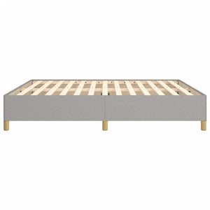Boxspringbettgestell Hellgrau 160x200 cm Stoff