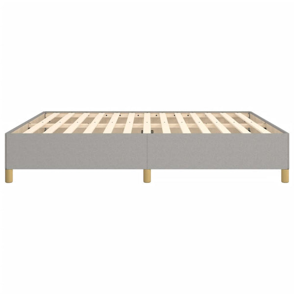Boxspringbettgestell Hellgrau 160x200 cm Stoff