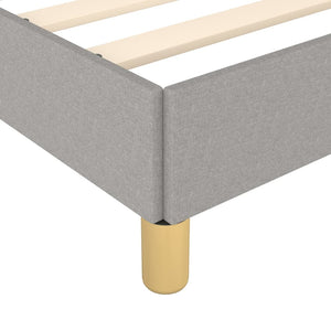 Boxspringbettgestell Hellgrau 160x200 cm Stoff