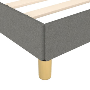 Boxspringbettgestell Dunkelgrau 160x200 cm Stoff