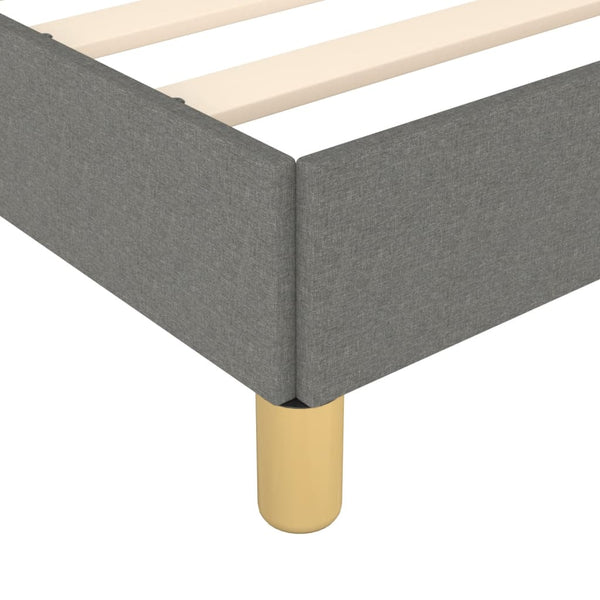 Boxspringbettgestell Dunkelgrau 160x200 cm Stoff