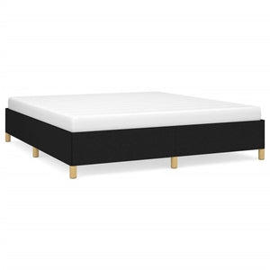 Boxspringbettgestell Schwarz 160x200 cm Stoff