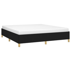 Boxspringbettgestell Schwarz 160x200 cm Stoff