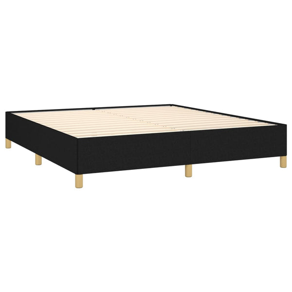 Boxspringbettgestell Schwarz 160x200 cm Stoff