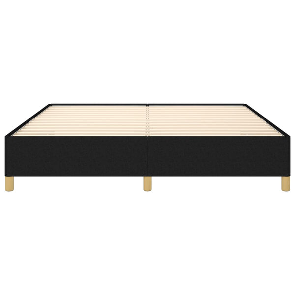 Boxspringbettgestell Schwarz 160x200 cm Stoff