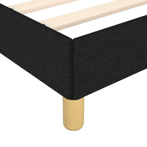 Boxspringbettgestell Schwarz 160x200 cm Stoff