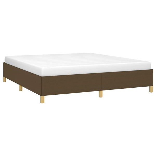 Boxspringbettgestell Dunkelbraun 160x200 cm Stoff