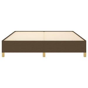 Boxspringbettgestell Dunkelbraun 160x200 cm Stoff