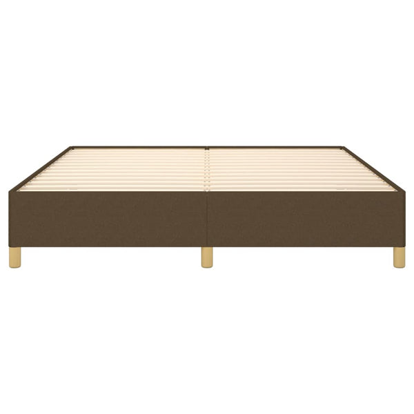 Boxspringbettgestell Dunkelbraun 160x200 cm Stoff