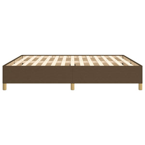 Boxspringbettgestell Dunkelbraun 160x200 cm Stoff