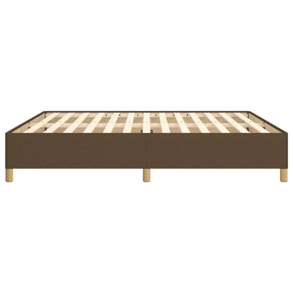 Boxspringbettgestell Dunkelbraun 160x200 cm Stoff