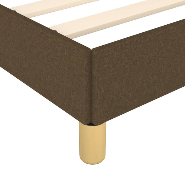 Boxspringbettgestell Dunkelbraun 160x200 cm Stoff