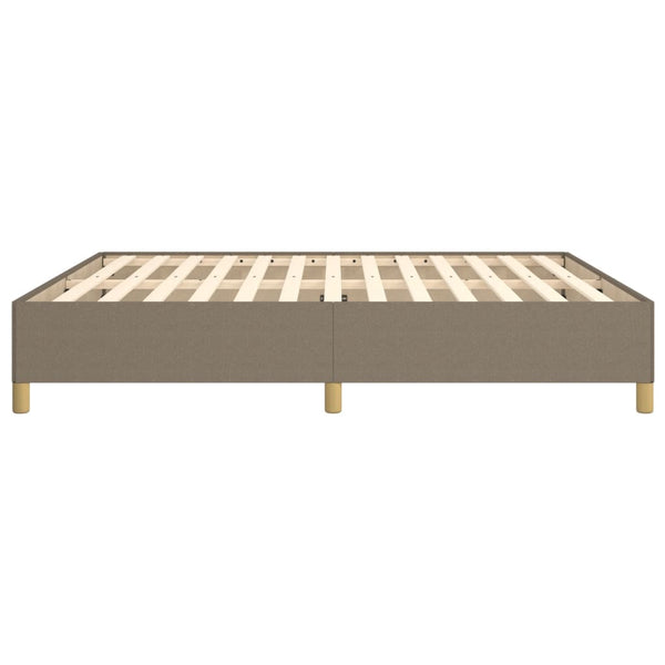 vidaXL Cadre de lit coffre tapissé taupe 160x200 cm tissu