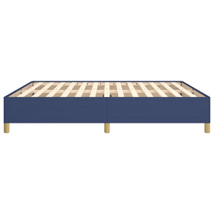 Boxspringbettgestell Blau 160x200 cm Stoff