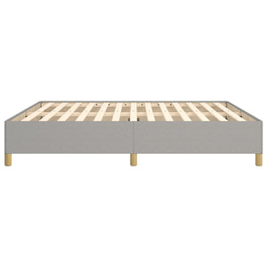 Boxspringbettgestell Hellgrau 180x200 cm Stoff