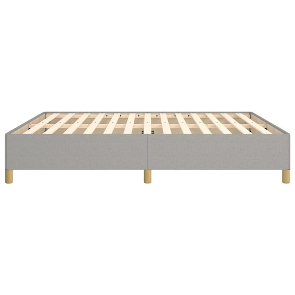 Boxspringbettgestell Hellgrau 180x200 cm Stoff