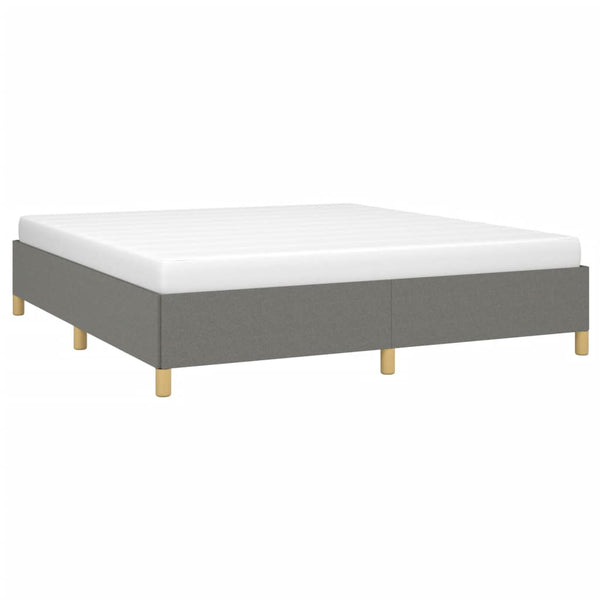 Boxspringbettgestell Dunkelgrau 180x200 cm Stoff