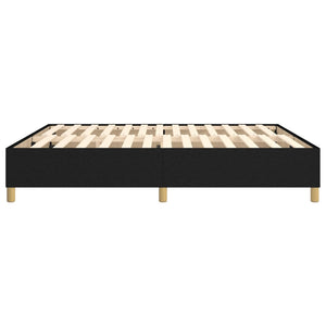 Boxspringbettgestell Schwarz 180x200 cm Stoff