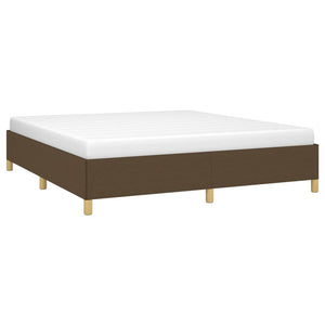 Boxspringbettgestell Dunkelbraun 180x200 cm Stoff