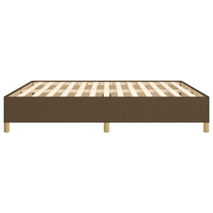Boxspringbettgestell Dunkelbraun 180x200 cm Stoff