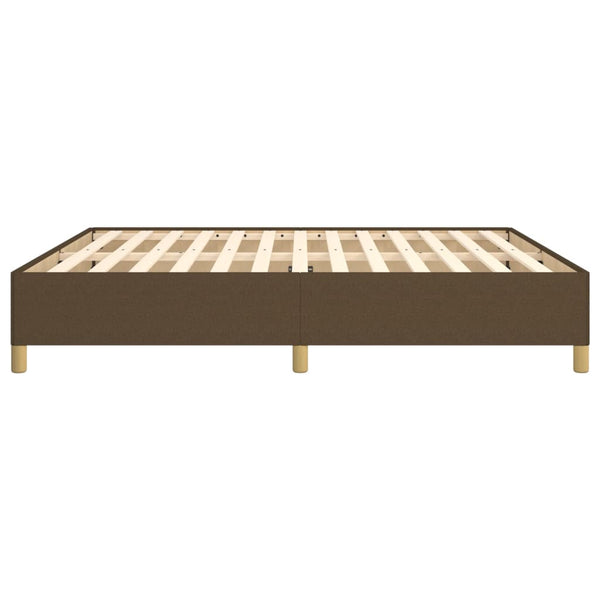 Boxspringbettgestell Dunkelbraun 180x200 cm Stoff