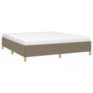 Cadre de lit tapissier vidaXL Taupe 180x200 cm Tissu