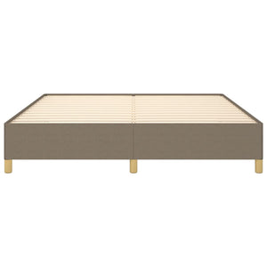 Cadre de lit tapissier vidaXL Taupe 180x200 cm Tissu