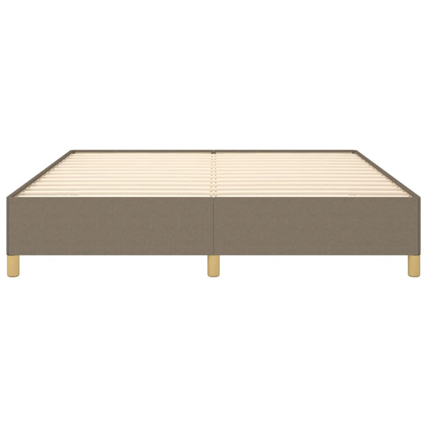 Cadre de lit tapissier vidaXL Taupe 180x200 cm Tissu