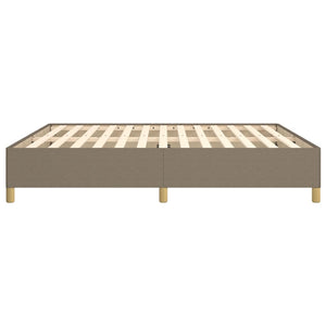 Cadre de lit tapissier vidaXL Taupe 180x200 cm Tissu