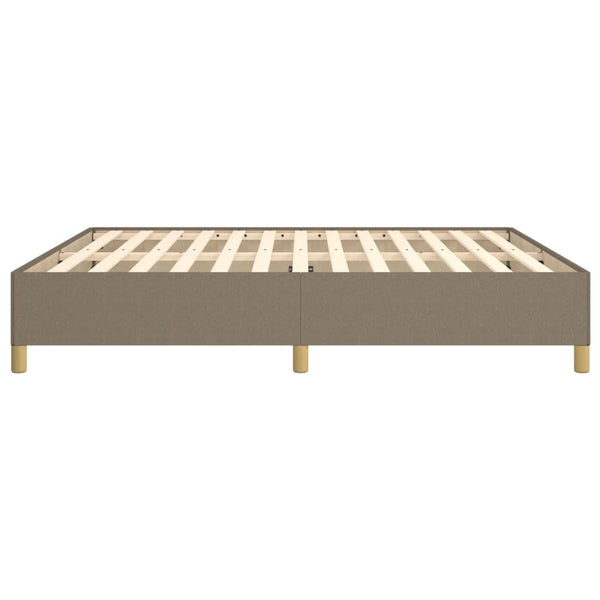 Cadre de lit tapissier vidaXL Taupe 180x200 cm Tissu