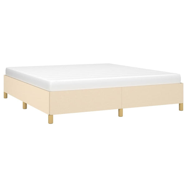 Boxspringbettgestell Creme 180x200 cm Stoff