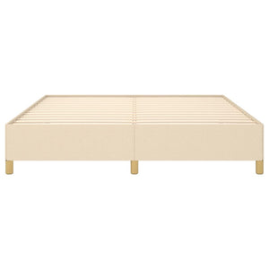Boxspringbettgestell Creme 180x200 cm Stoff