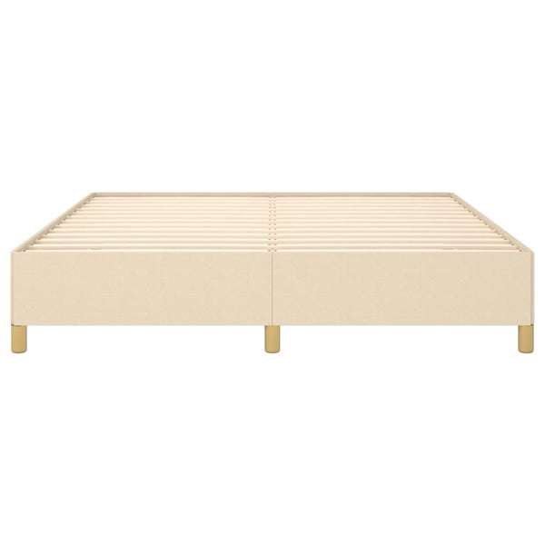 Boxspringbettgestell Creme 180x200 cm Stoff
