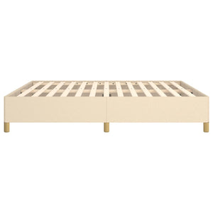 Boxspringbettgestell Creme 180x200 cm Stoff