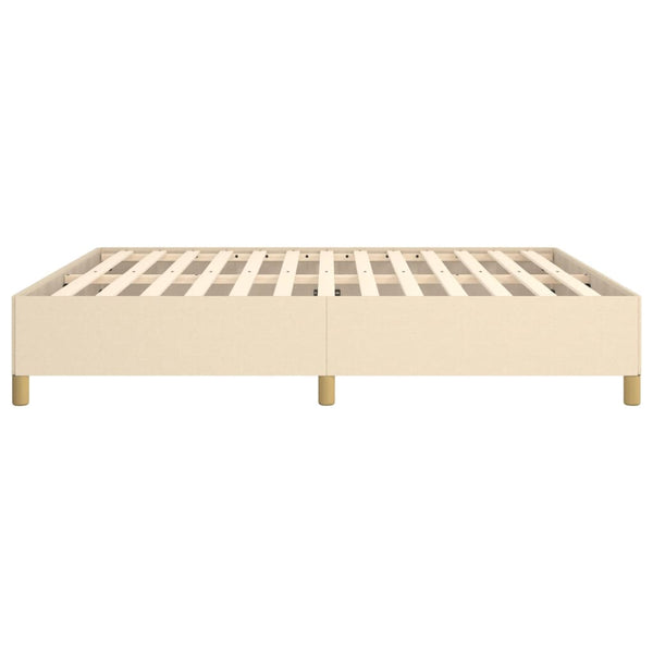 Boxspringbettgestell Creme 180x200 cm Stoff