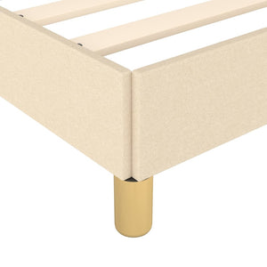 Boxspringbettgestell Creme 180x200 cm Stoff