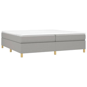 Boxspringbettgestell Hellgrau 200x200 cm Stoff