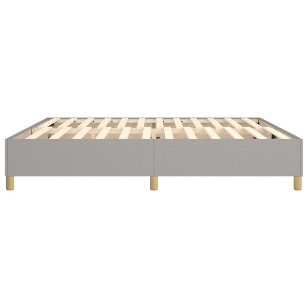 Boxspringbettgestell Hellgrau 200x200 cm Stoff