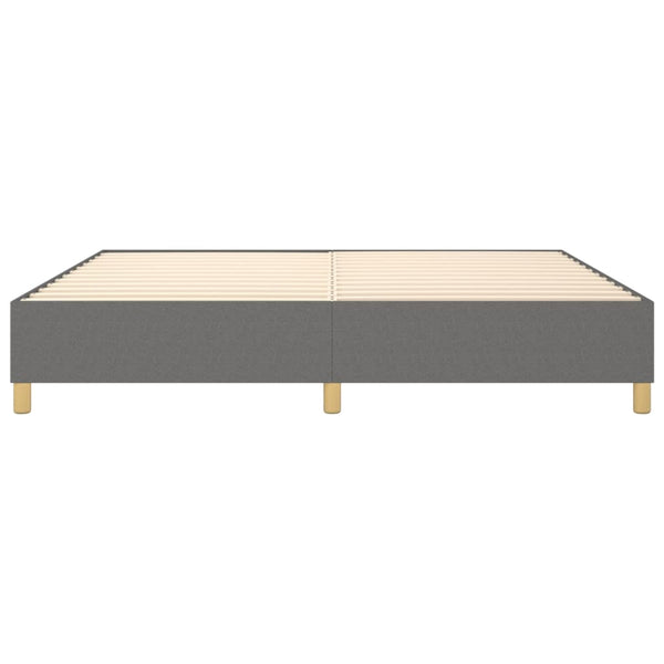 Boxspringbettgestell Dunkelgrau 200x200 cm Stoff